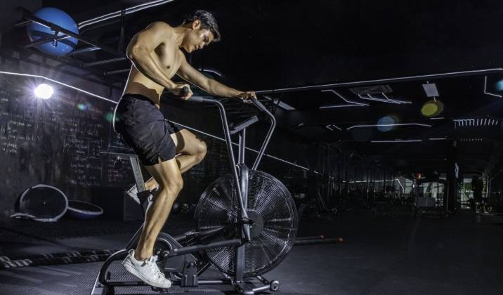 the assault air bike is another type of indoor cycling that is challenging and a great workout for your legs