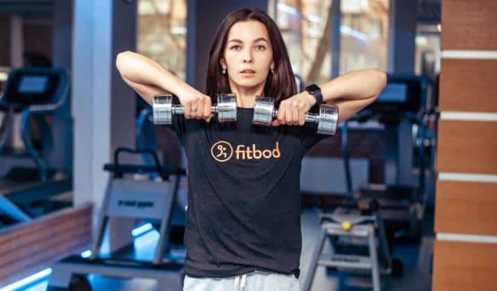 upright row - upper body dumbbell exercises for weight loss